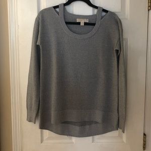 Michaels Kors grey sparkle sweater